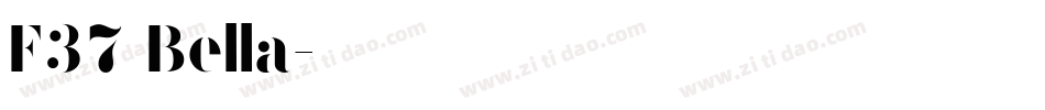 F37 Bella字体转换